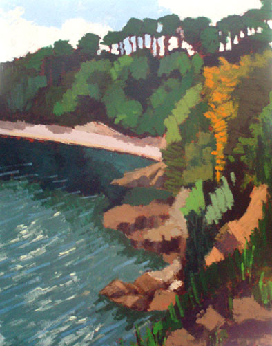 Painting of Durgan Beach