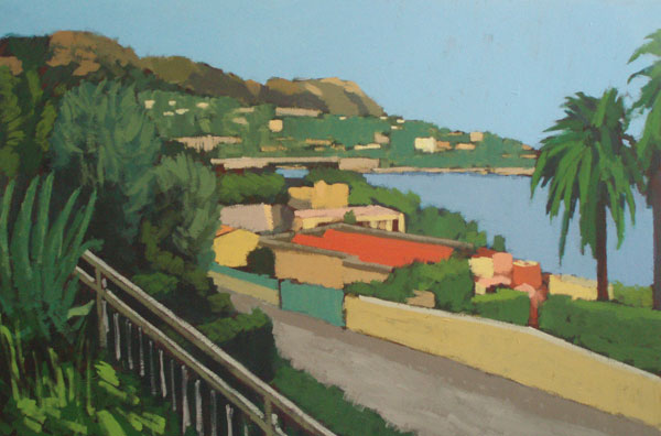 Evening view of Villefranche sur Mer from L'Agrianthe