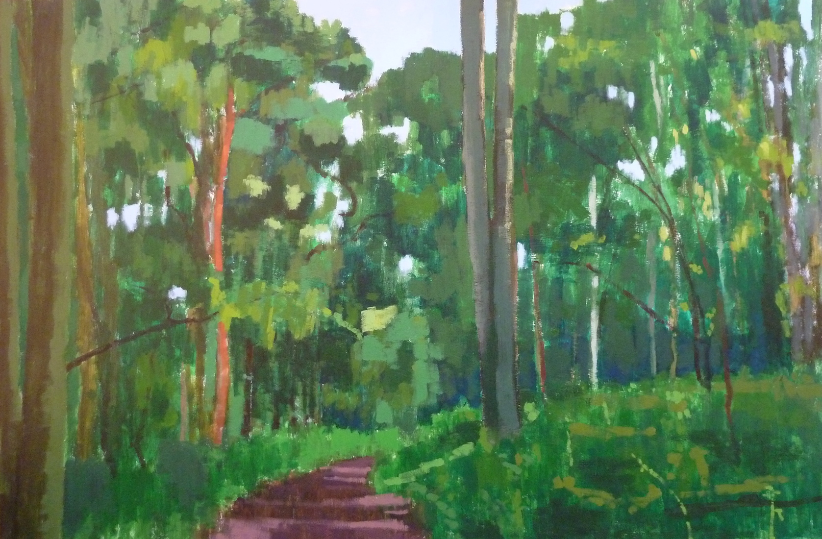 Painting of Wytham Woods