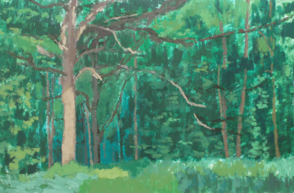 Painting of Wytham Woods